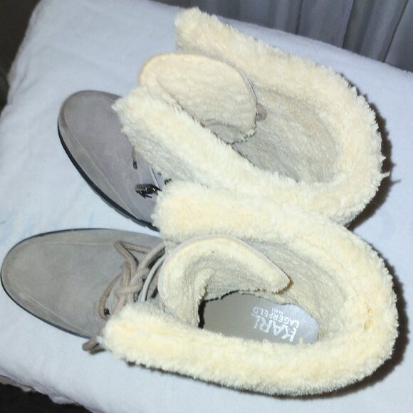 NEW PRICE & DISCOUNTED SHIPPING for these in NEW CONDITION KARL LAGERFELD BOOTS - Picture 5 of 8